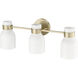 Corella 3 Light 22.4 inch Modern Gold Vanity Light Wall Light